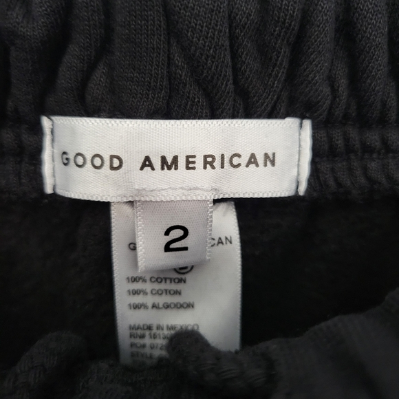 Good American Black Taurus Printed Sweatpants NWT - Picture 6 of 7